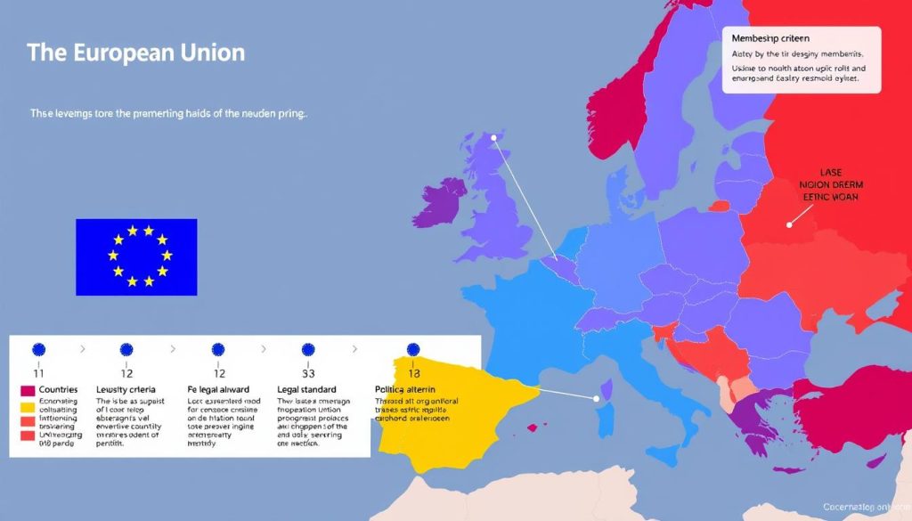 Diagramm der EU-Erweiterung und Beitrittskriterien Diagramm der EU-Erweiterung und Beitrittskriterien